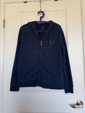 True Religion Dark Navy Zip Hoodie
